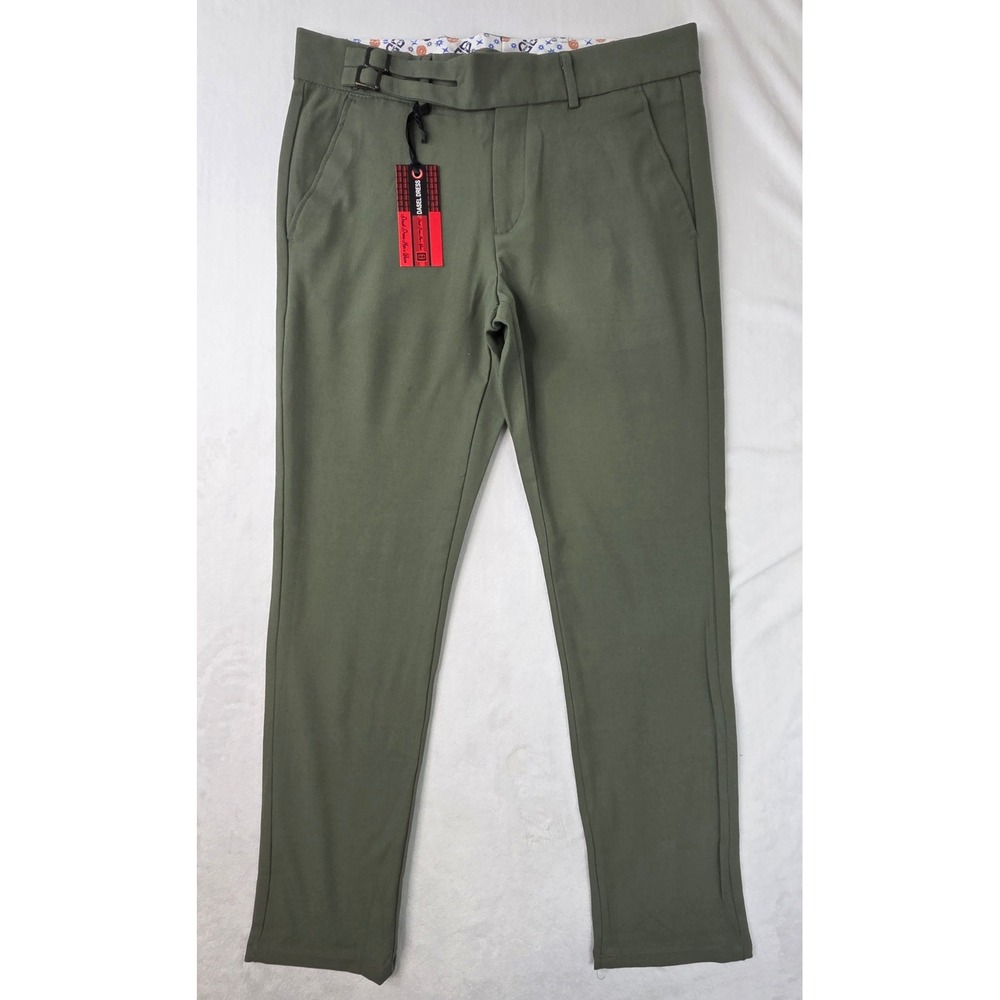 Dasel Dress Dress Pants Mens 32 Green New AS-10 Side Buckle Sportswear Turkey